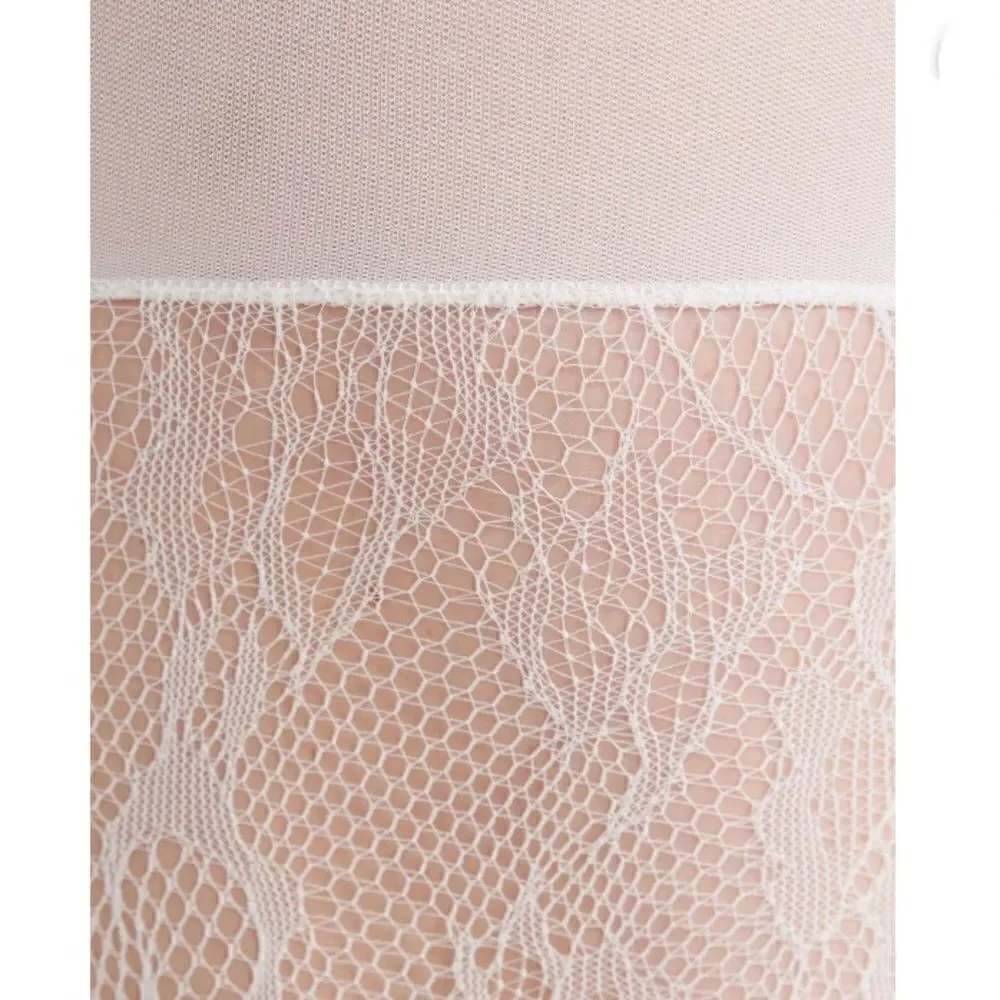 Lace and Opaque Tights Pantyhose 2, 2-Packs Size XXL